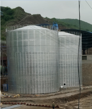 那曲粮食钢板仓的安装全过程不用热焊接